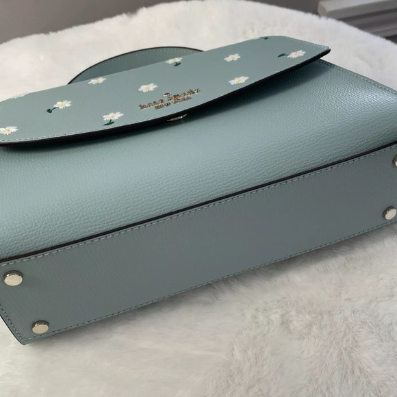 NWT Kate Spade Embroidered Lea Top Handle Satchel Crossbody Aphrodite $379 Darcy - Picture 4 of 10
